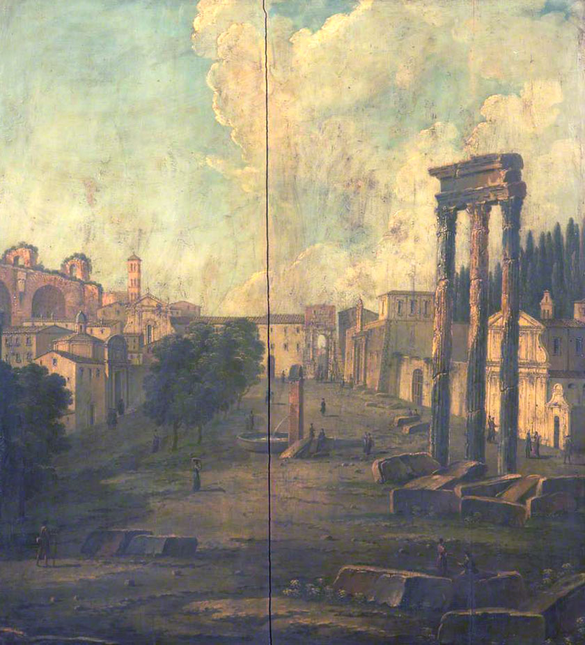 Antonio Joli,Campo Vaccino, Rome (1720-1770, date indéterminée)